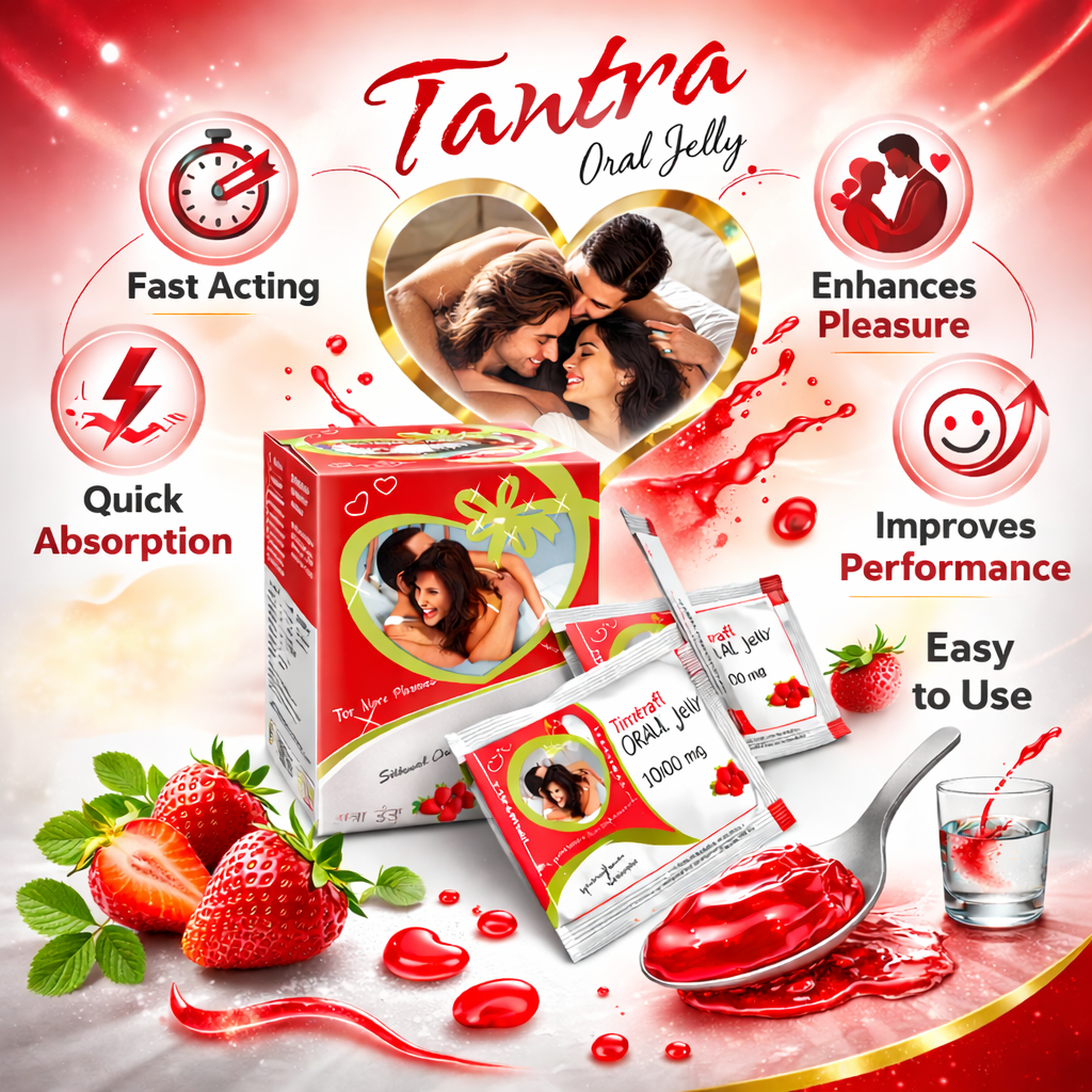 Tantra Oral Jelly 100mg – Strawberry Flavour
