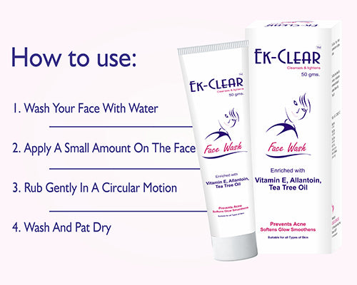 Ek Clear Face Wash For Acne Vitamin E (Pack of 5)