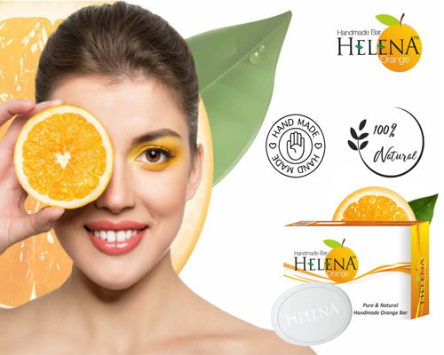Helena Orange handmade soap (Pack of 2)