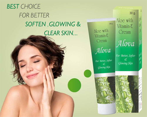 Alova cream Face moisturizer and Brighting Cream (pack of 3) 30gm Each